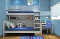 ÏÖ´ú¼òÔ¼·ç¸ñË«²ã¶ùÍ¯´²ÎÔÊÒÐ§¹ûÍ¼