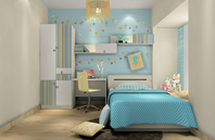 ¸É¾»¡¢´¿½àµÄÀ¶É«¶ùÍ¯·¿Ð§¹ûÍ¼