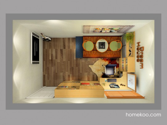 北美枫情卧房A24371