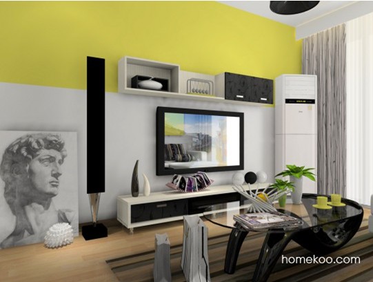 客厅电视背景墙装修效果图大全2014图片