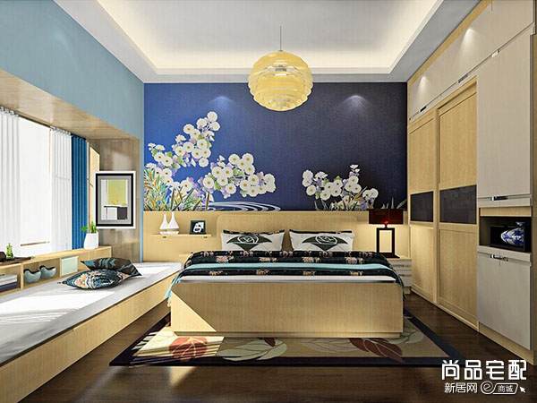 蓝色卧室壁纸 享受唯美的睡眠生活