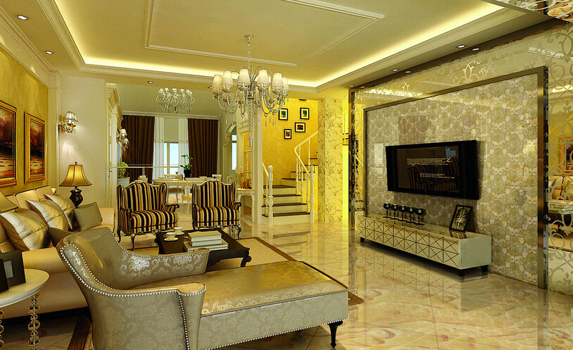 微晶砖电视背景墙是什么样的形式