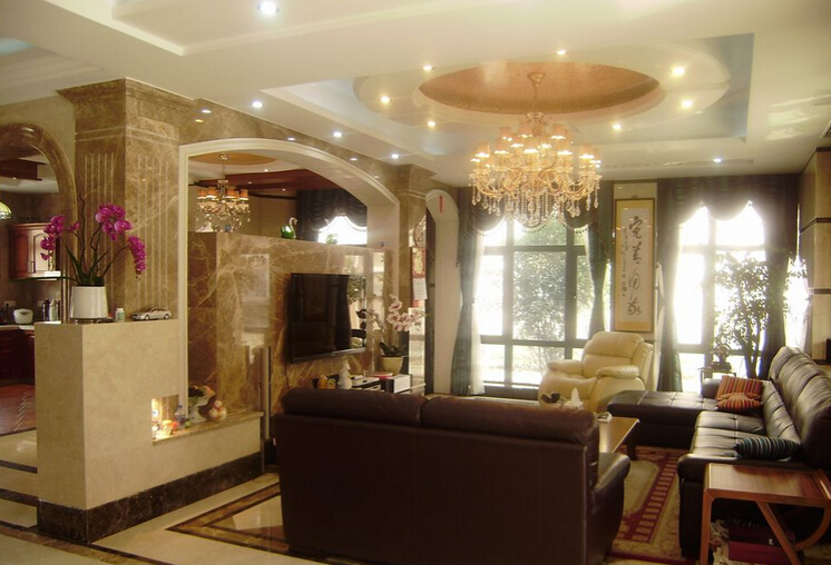 半隔断式电视背景墙的设计