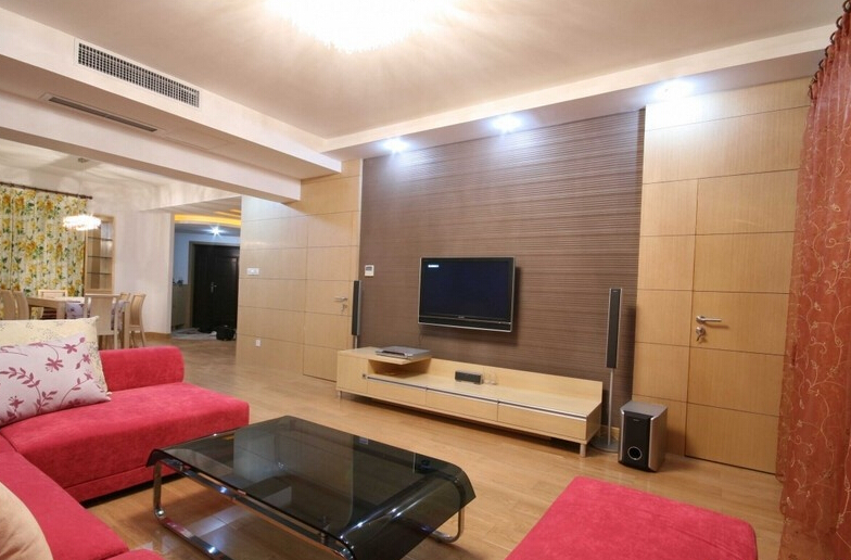 隐形电视背景墙 外观美观