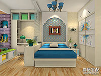 小户型次卧带书房效果图