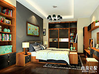 小卧室书柜装修效果图