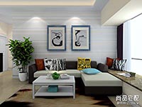 超小客厅沙发背景墙效果图