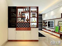 嵌入式酒柜装修效果图