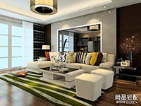 客厅布艺沙发效果图