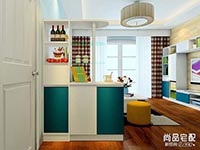 2016客厅餐厅吧台隔断装修效果图