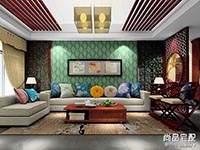客厅沙发背景墙效果图欧式