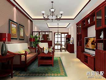 现代中式客厅装修效果图欣赏