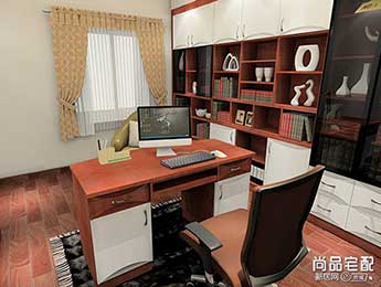简欧风格装修效果图书房