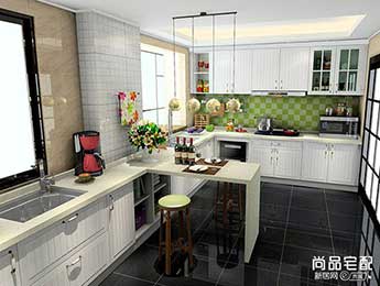 开放式厨房装饰效果图