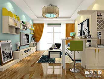 家装简欧客厅效果图大全