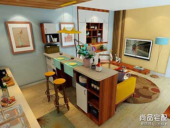 客厅吧台隔断装修效果图大全