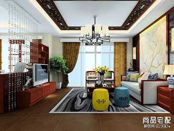 中式装修客厅效果图大全