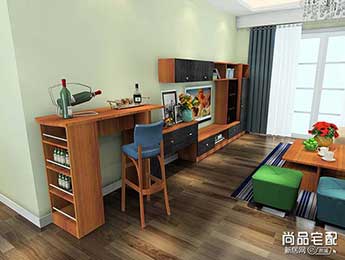 客厅中式吧台图片