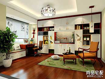 书房组合书柜效果图大全