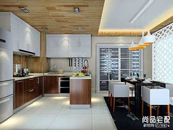  Design sketch of kitchen integrated ceiling