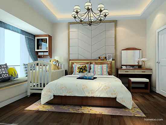 卧室放梳妆台效果图，时尚来袭