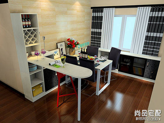 客厅与餐厅隔断酒柜图