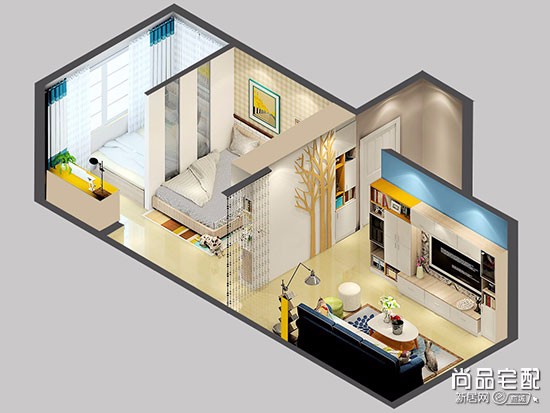 客厅改造成卧室