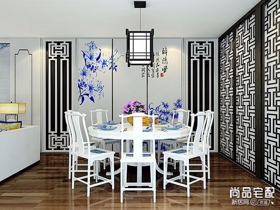 餐厅墙面置物柜装修图