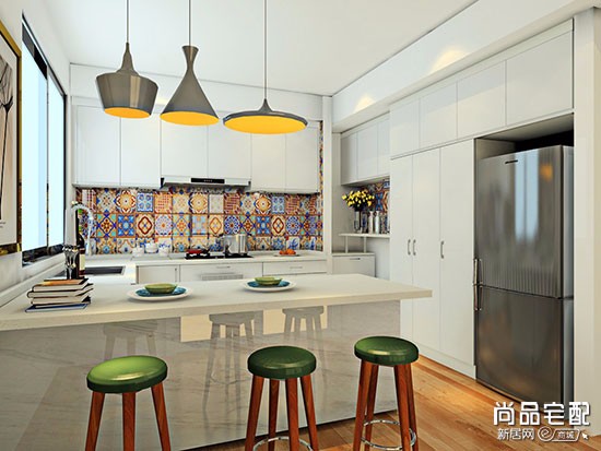 开放式厨房地砖图片