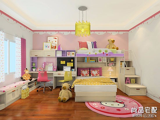 儿童卧室上下床设计