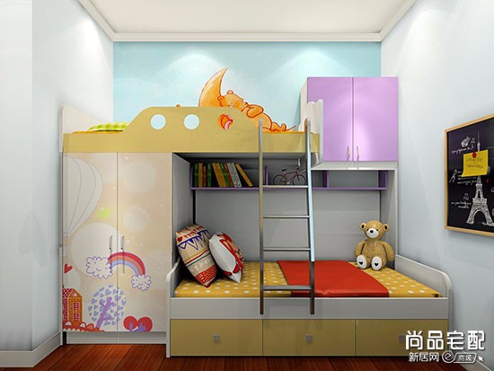 双人儿童房平面布置图