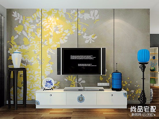 客厅电视墙画