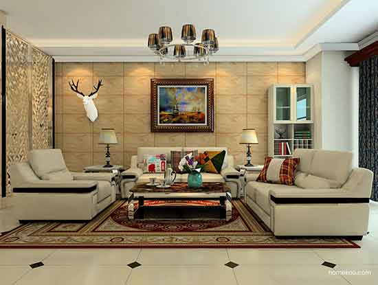 中式沙发图片大全，让你家客厅更加奢华大方