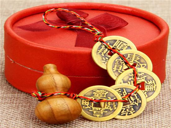 门口五帝钱摆放图