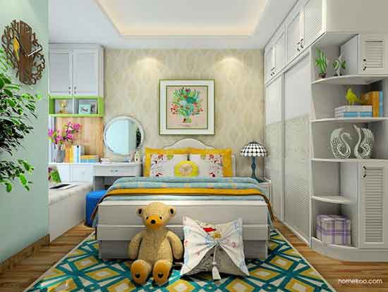 卧室田园装修效果图，美腻的不要不要的