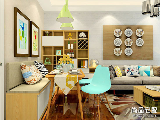 家装现代简约餐厅风格装修效果图