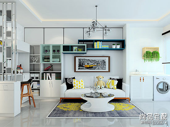2019最新款小户型客厅简约风格装修效果图