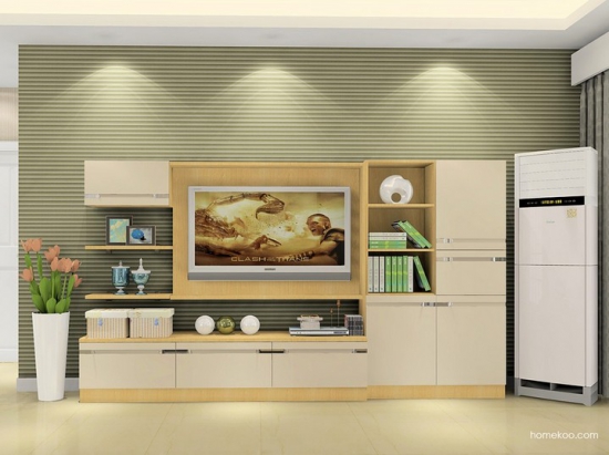 现代简约电视墙造型