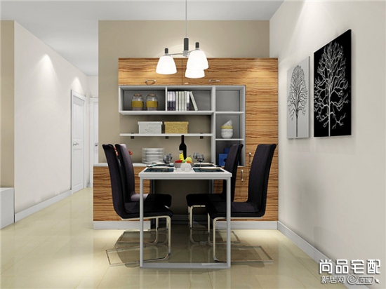 后现代餐厅吊顶 营造不同的灯光效果