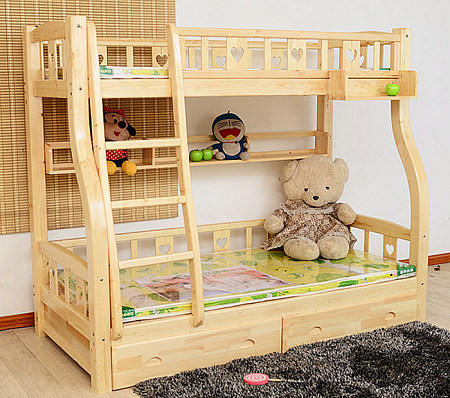 松木双层床价格 购买要知道