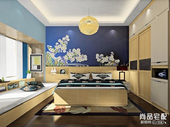 蓝色卧室壁纸 享受唯美的睡眠生活
