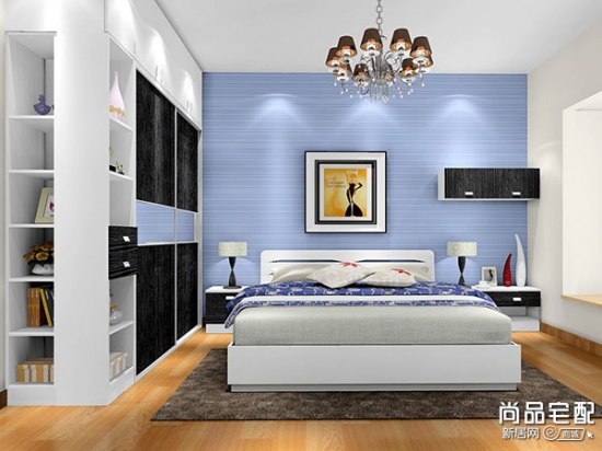 蓝色卧室壁纸 享受唯美的睡眠生活