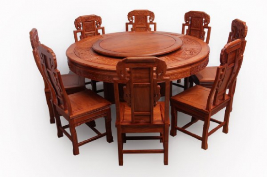 鸡翅木圆餐桌——保养小技巧