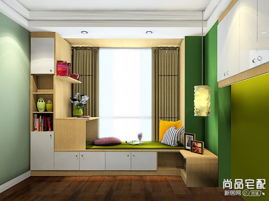 飘窗收纳柜既实用又美观 大图欣赏