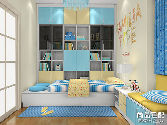 中式书柜效果图