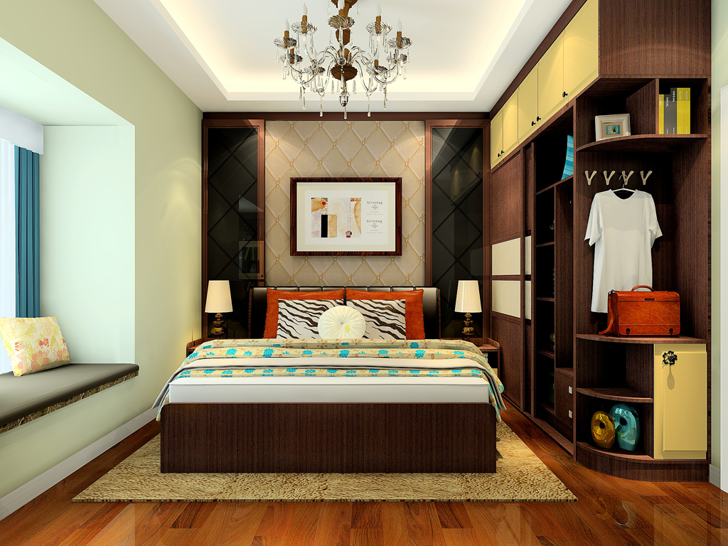 衣柜带电视柜效果图 衣柜带电视柜效果图