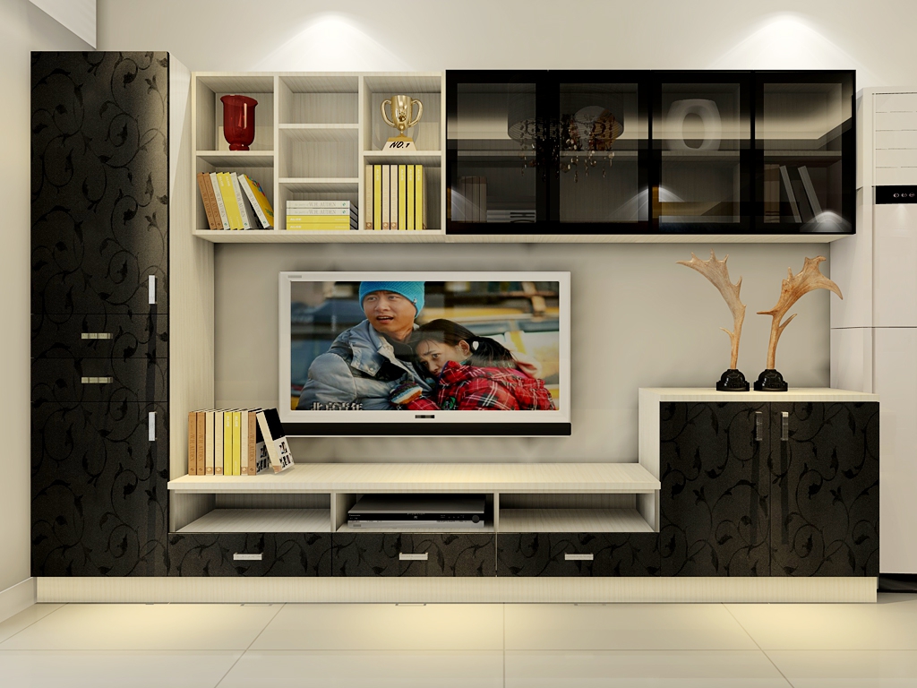 电视柜效果图大全,木工自己做的电视柜,木工电视柜款图片_大山谷图库