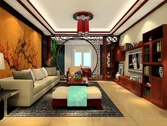中式客厅装修效果图欣赏