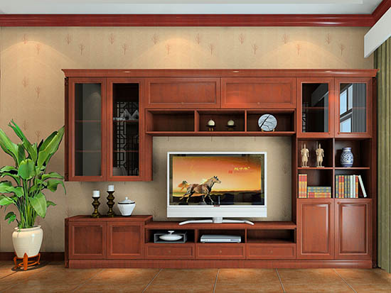 中式电视柜装修效果图