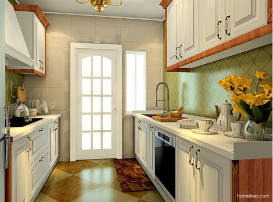 欧式实木橱柜效果图